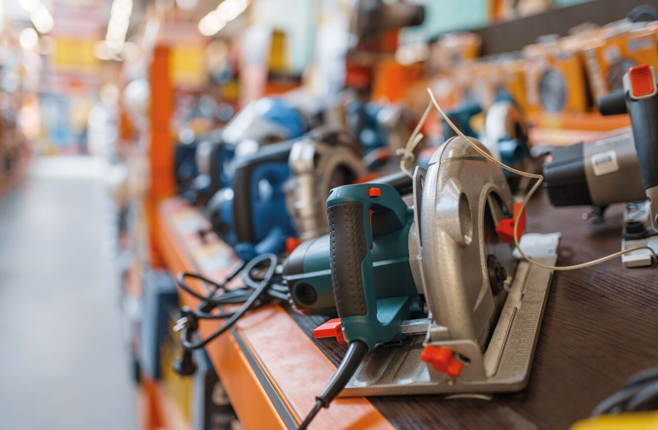 Hardware store assortment, hand circular saws