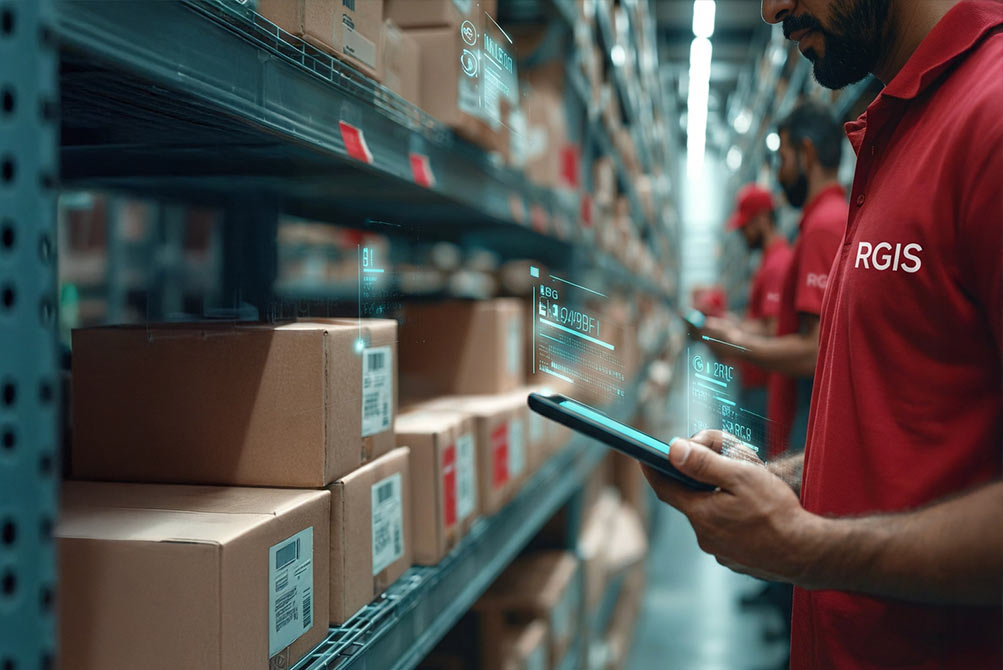 inventaire d'entrepôt du commerce de détail